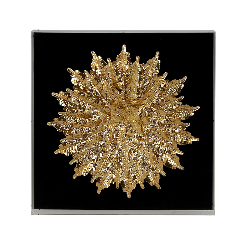 Mercer41 Contemporary Round Feather Shadow Box Wall Decor Wayfair